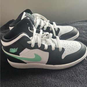 Jordan 1’s Black and White Athletic Shoes